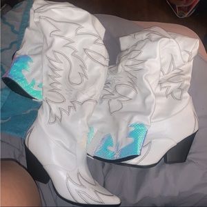 Woman cowgirl boots